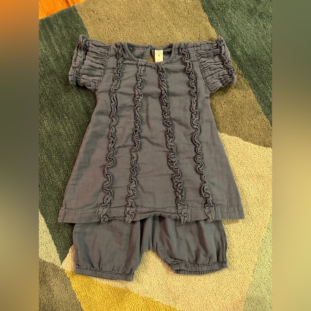 Kate Quinn Steel Blue Baby Outfit